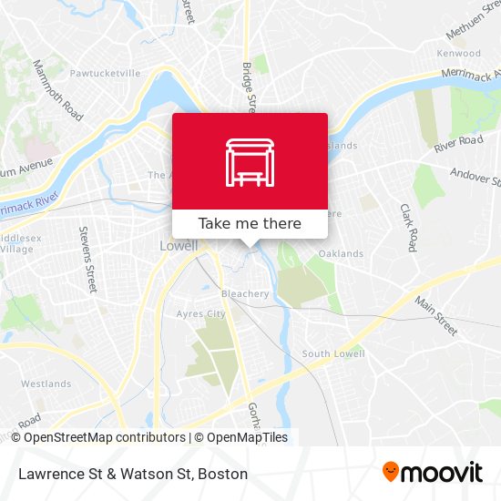 Lawrence St & Watson St map