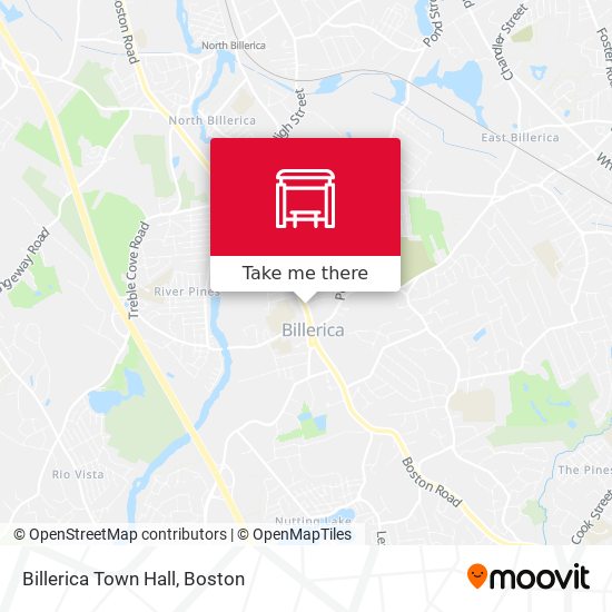 Mapa de Billerica Town Hall