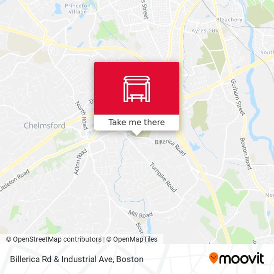 Billerica Rd & Industrial Ave map