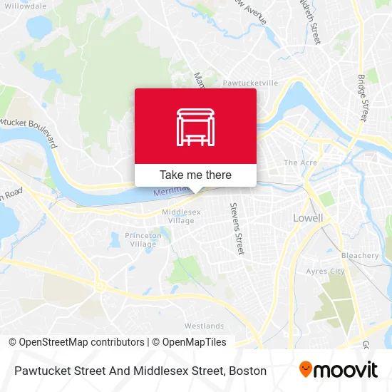 Pawtucket Street And Middlesex Street map