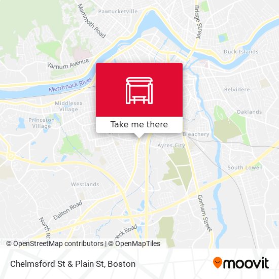 Mapa de Chelmsford St & Plain St
