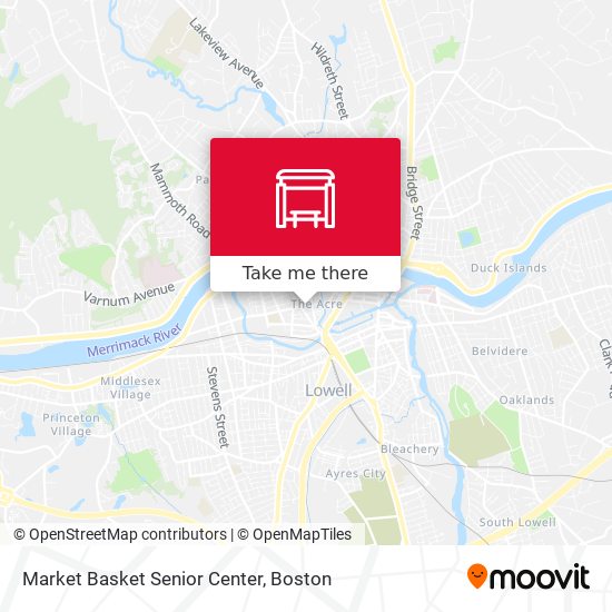 Mapa de Market Basket Senior Center