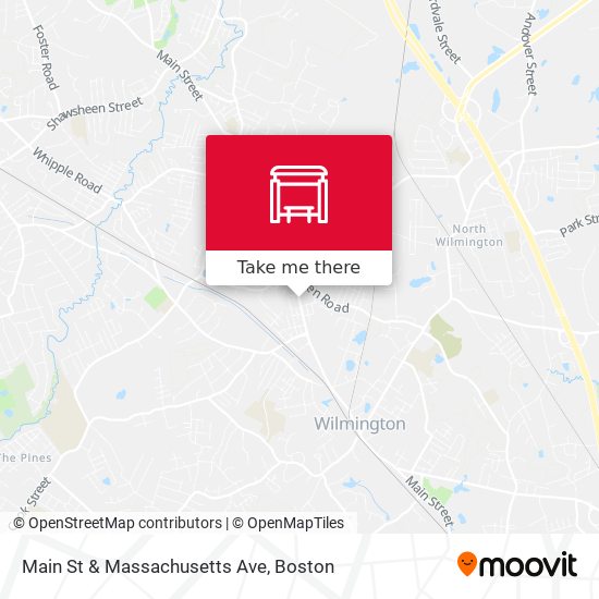 Main St & Massachusetts Ave map