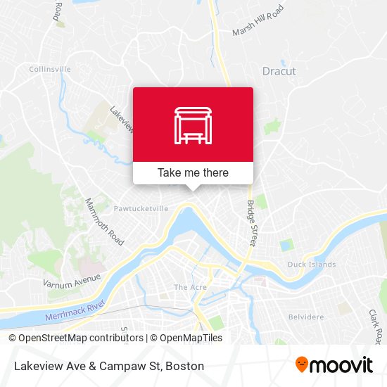 Lakeview Ave & Campaw St map