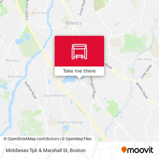 Middlesex Tpk & Marshall St map