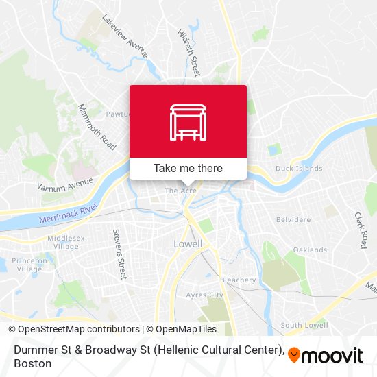 Dummer St & Broadway St (Hellenic Cultural Center) map