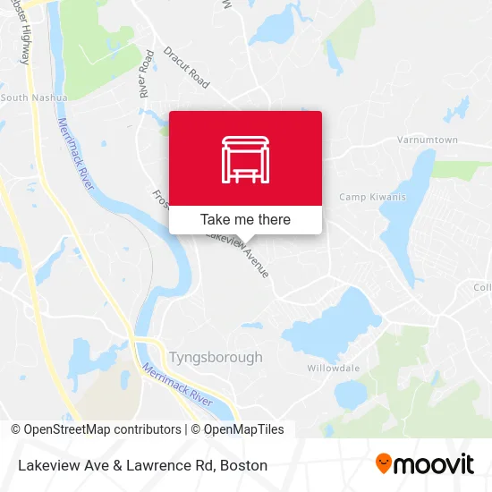 Lakeview Ave & Lawrence Rd map