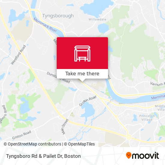 Tyngsboro Rd & Pailet Dr map