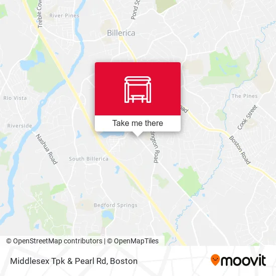 Middlesex Tpk & Pearl Rd map