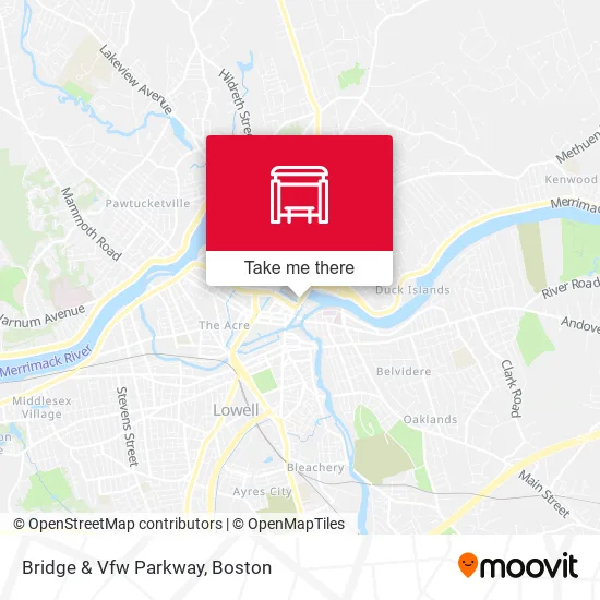 Bridge & Vfw Parkway map