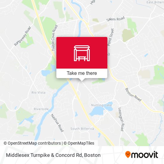 Middlesex Turnpike & Concord Rd map