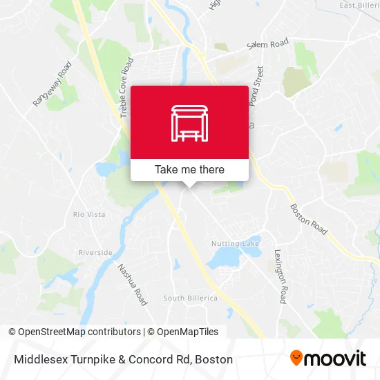 Middlesex Turnpike & Concord Rd map
