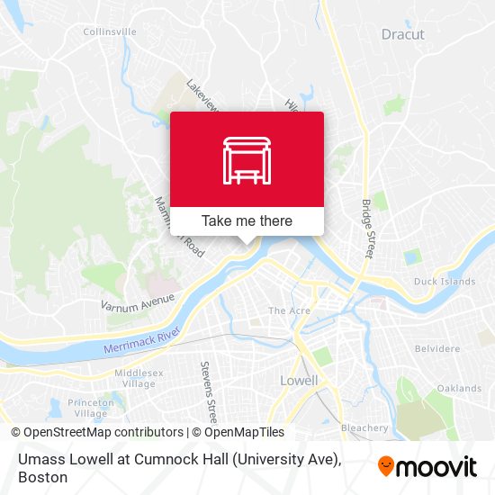 Umass Lowell at Cumnock Hall (University Ave) map
