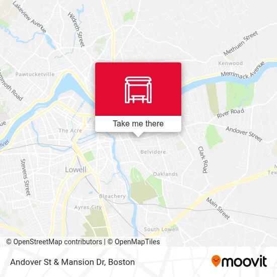 Andover St & Mansion Dr map