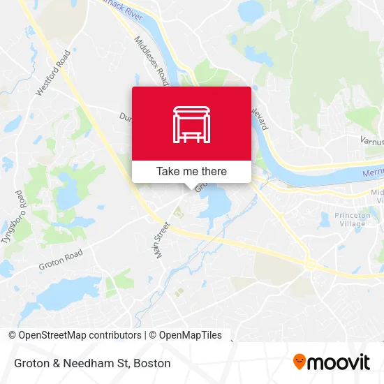 Mapa de Groton & Needham St