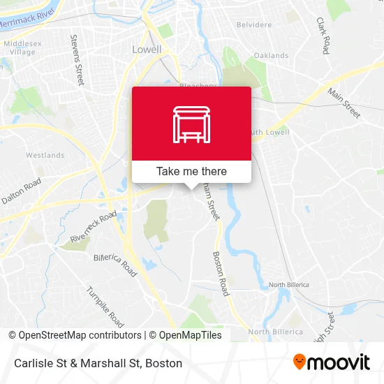 Carlisle St & Marshall St map
