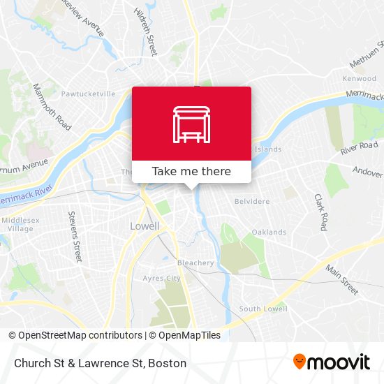 Church St & Lawrence St map
