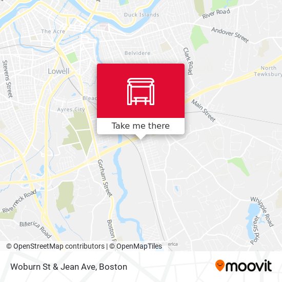 Mapa de Woburn St & Jean Ave