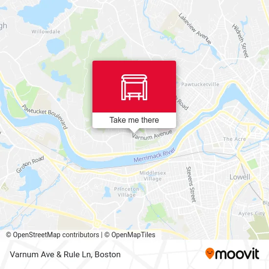 Varnum Ave & Rule Ln map