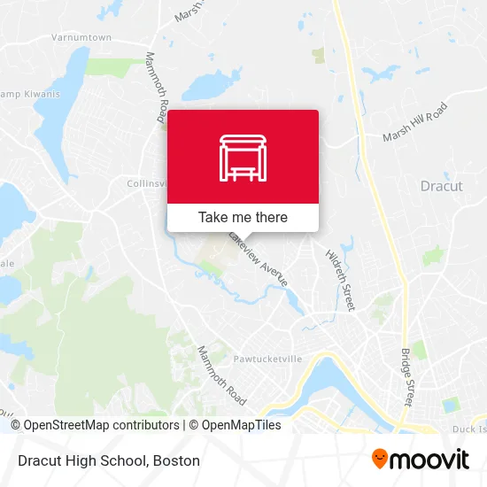 Dracut High School map