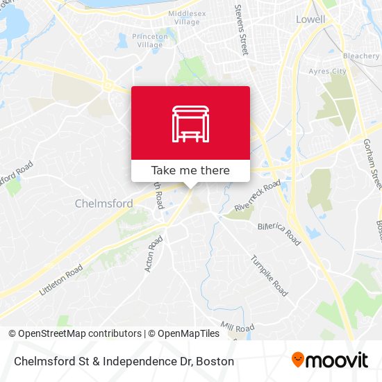 Chelmsford St & Independence Dr map