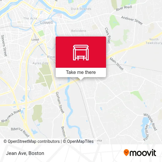 Jean Ave map