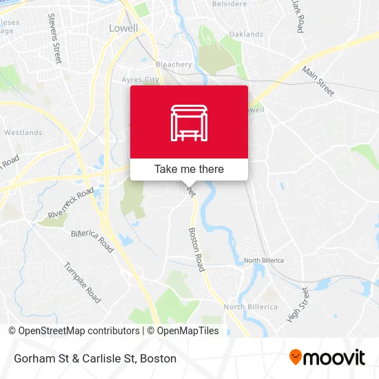 Gorham St & Carlisle St map