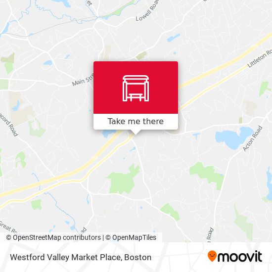 Mapa de Westford Valley Market Place