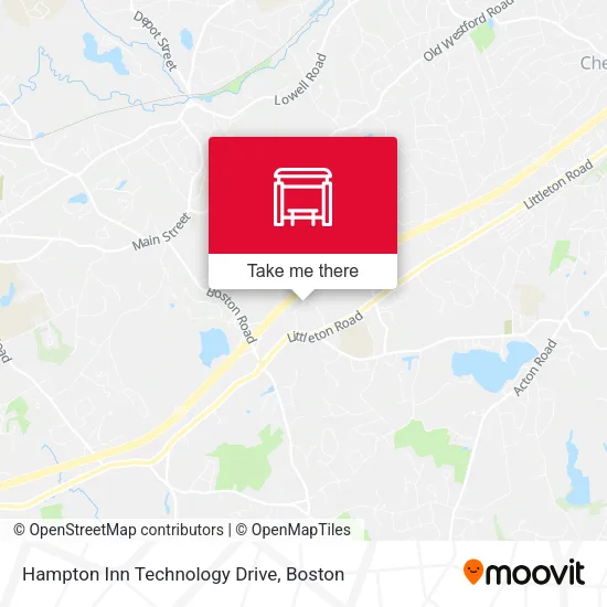 Hampton Inn Technology Drive map