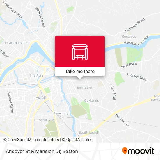 Andover St & Mansion Dr map