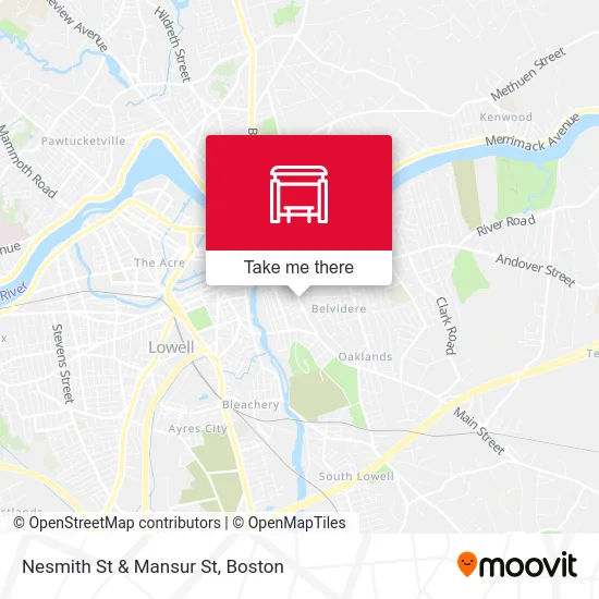 Nesmith St & Mansur St map