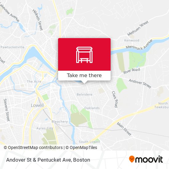 Mapa de Andover St & Pentucket Ave