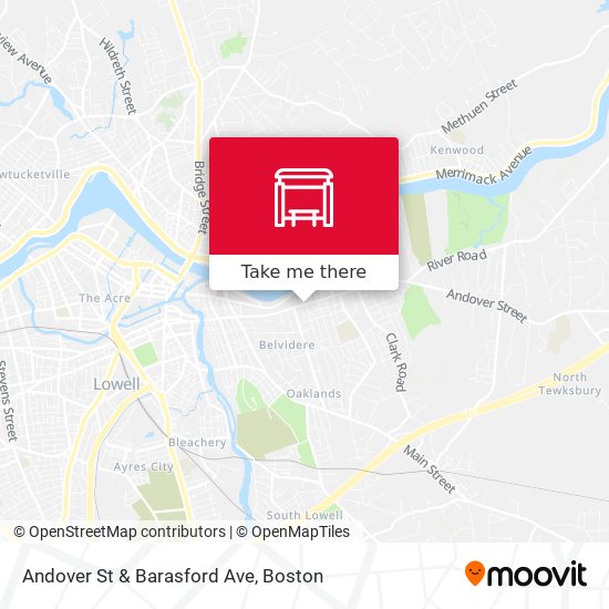 Andover St & Barasford Ave map