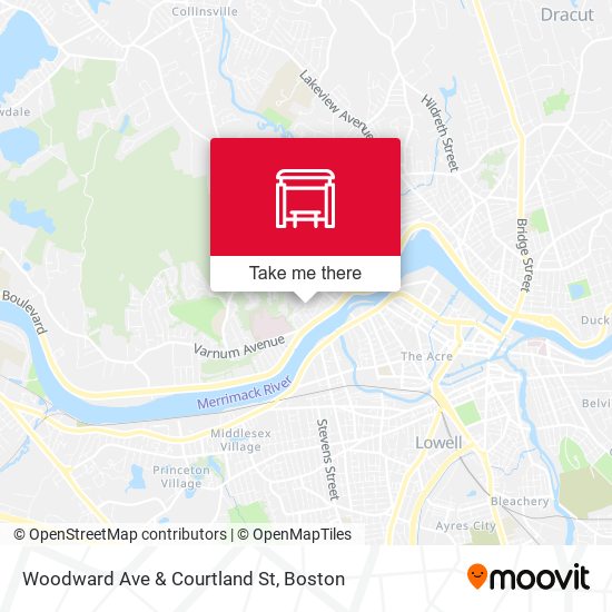 Woodward Ave & Courtland St map