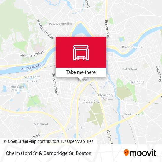 Chelmsford St & Cambridge St map