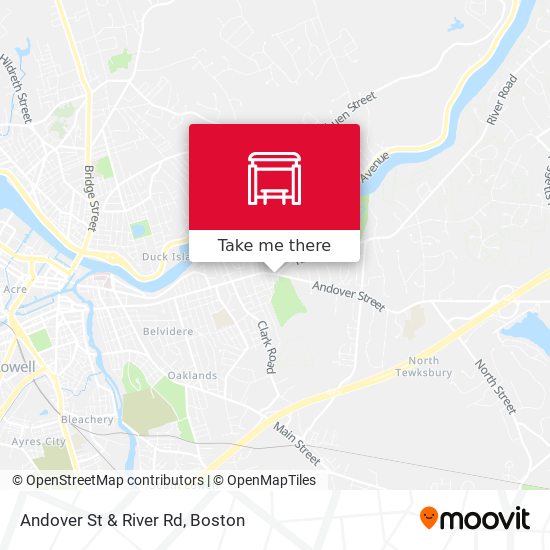 Andover St & River Rd map