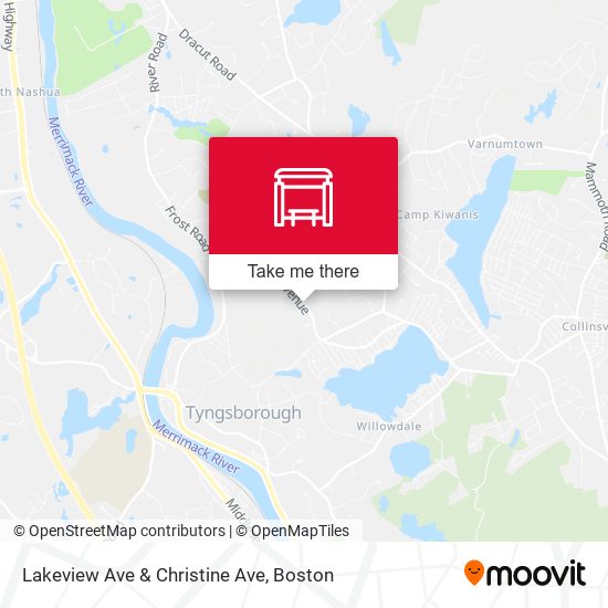 Lakeview Ave & Christine Ave map