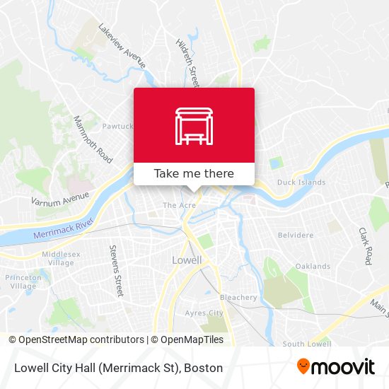 Lowell City Hall (Merrimack St) map