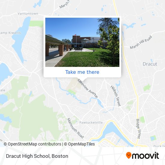 Dracut High School map