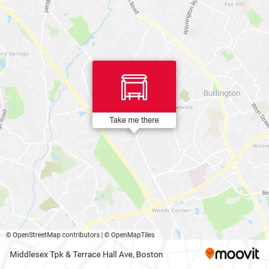 Middlesex Tpk & Terrace Hall Ave map