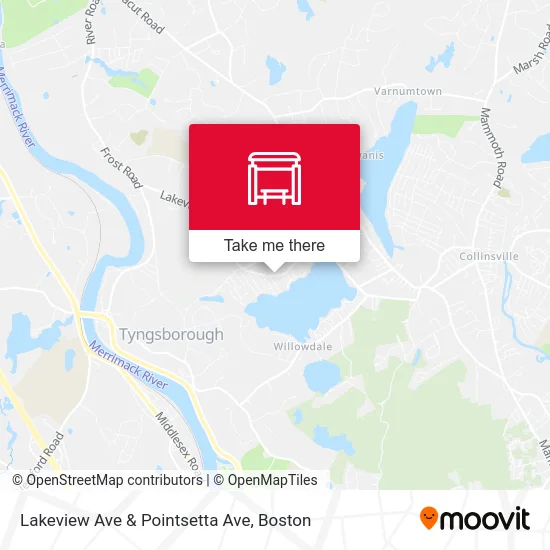 Lakeview Ave & Pointsetta Ave map