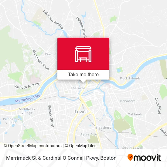 Merrimack St & Cardinal O Connell Pkwy map