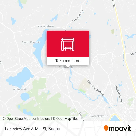 Lakeview Ave & Mill St map