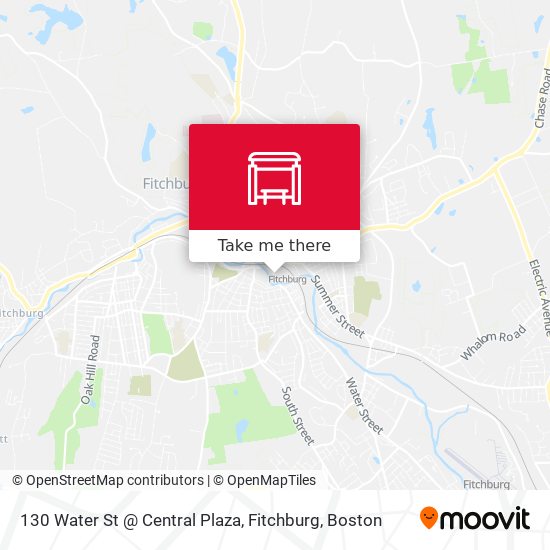 Mapa de 130 Water St @ Central Plaza, Fitchburg