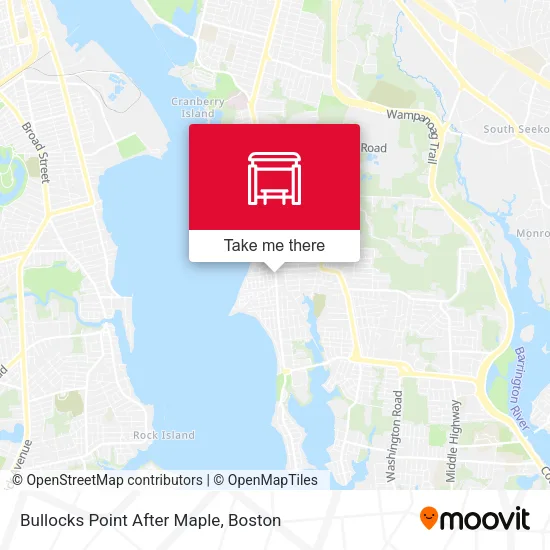 Bullocks Point After Maple map