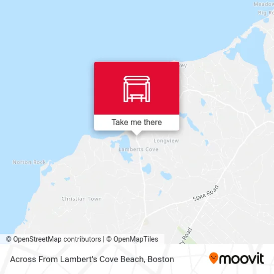 Across From Lambert's Cove Beach map