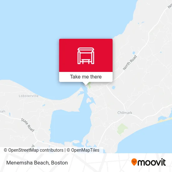 Menemsha Beach map