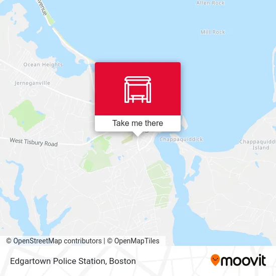 Edgartown Police Station map
