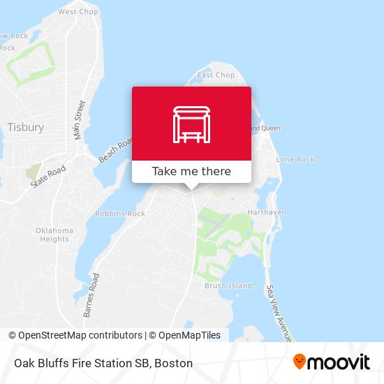 Mapa de Oak Bluffs Fire Station SB