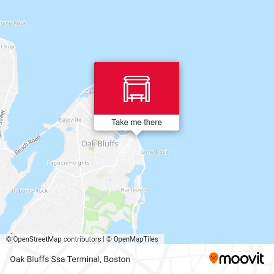 Oak Bluffs Ssa Terminal map